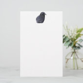 ミスティックレイヴンポートレートケルト異教のアート 便箋 (スタンド正面)