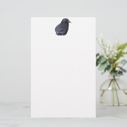 ミスティックレイヴンポートレートケルト異教のアート 便箋 (スタンド正面)