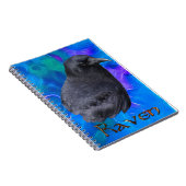 ミスティックレイヴンポートレートケルト異教のティアートノート ノートブック (右側)