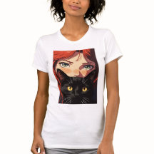 ミスティックレッドイラストTシャツ