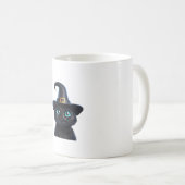 ミスティック子猫 – ハロウィンクラシック猫Tシャツ コーヒーマグカップ (正面右)