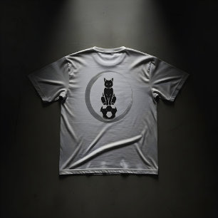 ミスティック陰陽猫サッカートップス - ラッキーファンアパレル Tシャツ