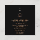 *~*ミスティック·シャーマン聖なる幾何学アルケミー·ロータス スクエア名刺 (裏面)