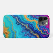 ミスティック ティール & ゴールド エナジー Case-Mate iPhoneケース (裏面(横))