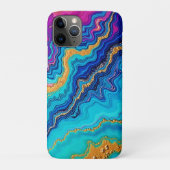 ミスティック ティール & ゴールド エナジー Case-Mate iPhoneケース (裏)