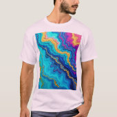 ミスティック・ティール&ゴールド・エナジー Tシャツ (正面)