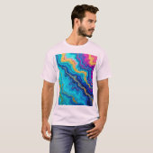 ミスティック・ティール&ゴールド・エナジー Tシャツ (正面フル)