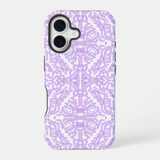 ミスティック・ネビュラ・ライラック iPhone 16ケース (裏面)