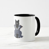 ミスティック・バティック 猫の女王 コーヒーマグ マグカップ (正面右)