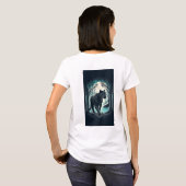 ミスティック ブラックパンサー - 霧の森の守護者 Tシャツ (裏面フル)