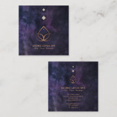 *~*ミスティック·ロータス·セリック·ジオメトリ·アルケミー·シャーマン スクエア名刺 (正面/裏面)