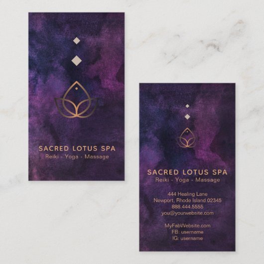 *~*ミスティック·ロータス·セリック·ジオメトリ·アルケミー·シャーマン 名刺 (正面/裏面)