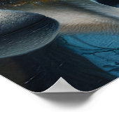 ミスティックA先住民アメリカ人女性と狼24x36 ポスター (角)