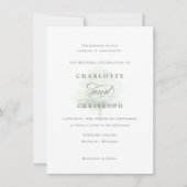 ミスティツリー結婚式招待状 招待状 (正面)