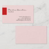 ミスティバラ赤エレガントスタイリッシュ 名刺 (正面/裏面)