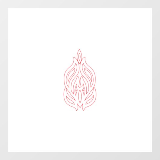 ミスティバラ、フラッシュマホガニー、装飾デザイン ウィンドウサイン (シート)