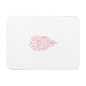 ミスティバラ、フラッシュマホガニー、装飾デザイン マグネット (横)