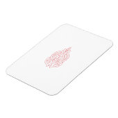 ミスティバラ、フラッシュマホガニー、装飾デザイン マグネット (左側)