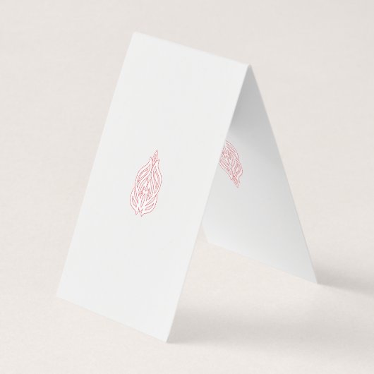 ミスティバラ、フラッシュマホガニー、装飾デザイン 名刺 (裏面)