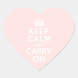 ミスティバラKeep Calm and Carry On ハートシール