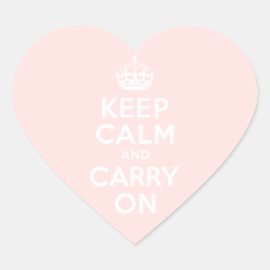 ミスティバラKeep Calm and Carry On ハートシール (正面)