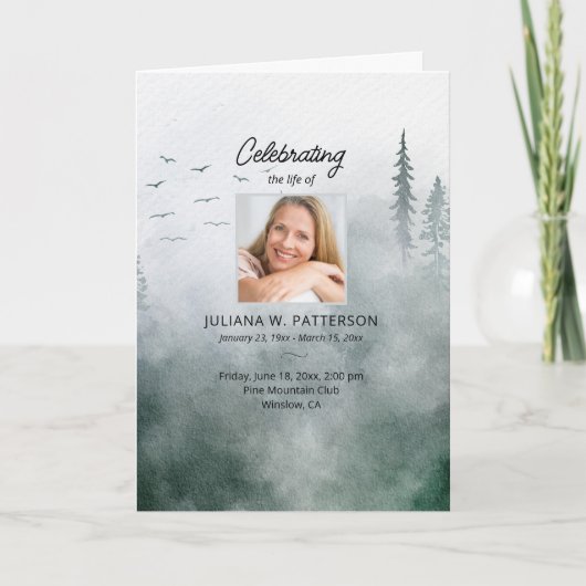 ミスティパインフォレストお祝いの葬式 プログラム (正面)