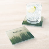 ミスティパインフォレストツリーズカスタム記念 ガラスコースター (アングル)