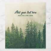 ミスティパインフォレストツリーズカスタム記念 ワインラベル (シングルラベル)