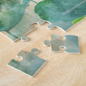 ミスティピンクロータスサマーグリーンジグソーパズル ジグソーパズル (側面)