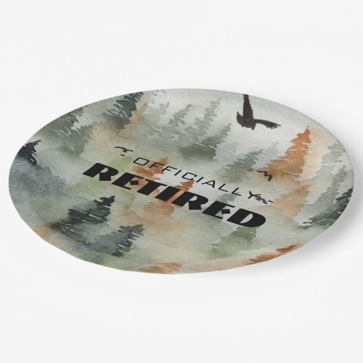 ミスティフォレスト公式退職したパーティープレート ペーパープレート (アングル)