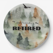 ミスティフォレスト公式退職したパーティープレート ペーパープレート (正面)