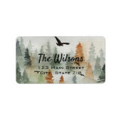ミスティフォレスト差出人住所ラベル ラベル (正面)