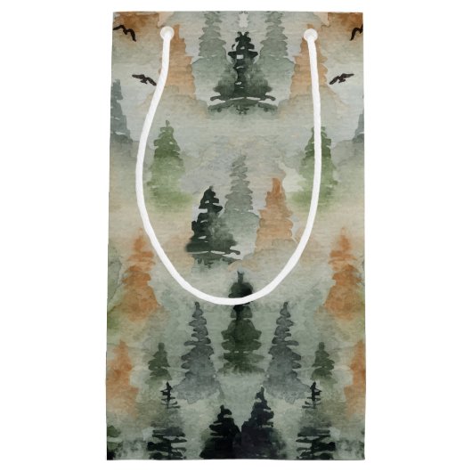 ミスティフォレスト誕生日 |リタイアメント小抱き枕 スモールペーパーバッグ (正面)