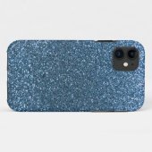 ミスティブルーグリッター Case-Mate iPhoneケース (裏面(横))