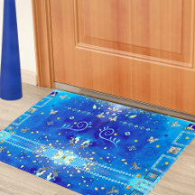 ミスティブルーメキシカンアートラグジュアリーデコール