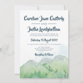 ミスティマウンテンスウォー結婚ターカラーズ 招待状 (正面)