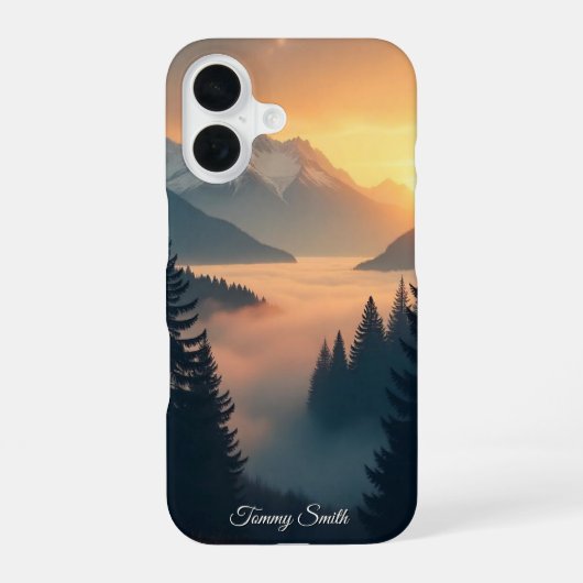 ミスティマウンテンピーク iPhone 16ケース (裏面)
