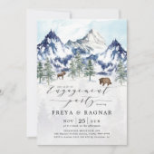 ミスティマウンテンフォレストアドベンチャー婚約パーティ 招待状 (正面)