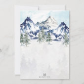 ミスティマウンテンフォレストアドベンチャー婚約パーティ 招待状 (裏面)