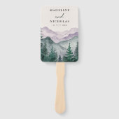 ミスティマウンテンフォレスト結婚式 プログラム ハンドファン (正面)