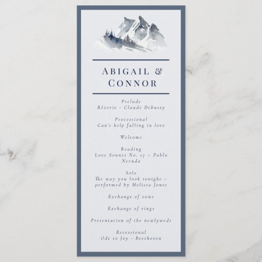 ミスティマウンテンブルーグレイエレガントホワイト プログラム (正面)