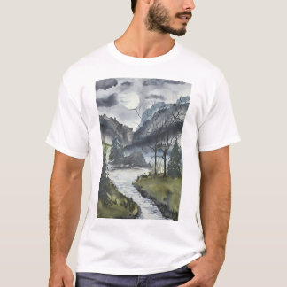 ミスティマウンテンメンズTシャツ Tシャツ