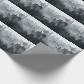 ミスティマウンテンランドスケープヴィンテージスタイル ラッピングペーパー (角)