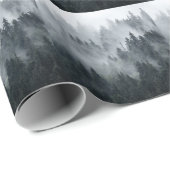 ミスティマウンテンランドスケープヴィンテージスタイル ラッピングペーパー (ロールコーナー)