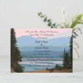 ミスティマウンテンレイクドリーム結婚式招待状 招待状 (スタンド正面)