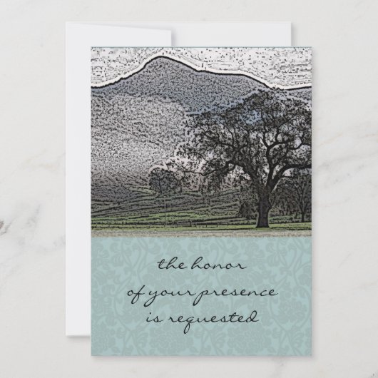 ミスティマウンテン結婚式招待状 招待状 (正面)