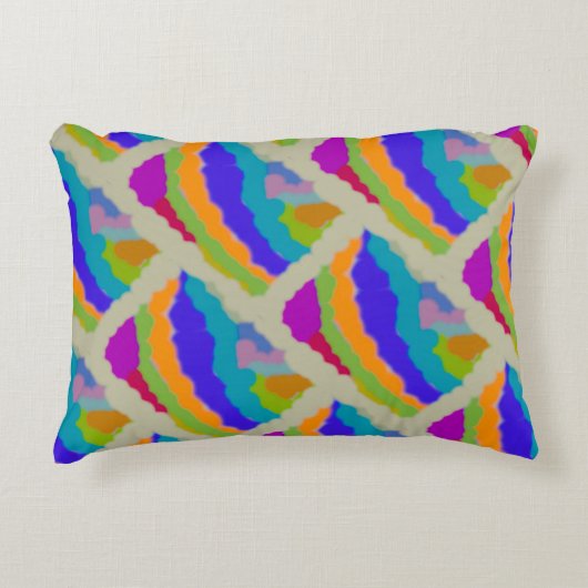 ミスティムーンドリームクラウド抽象芸術アートラブ アクセントクッション (正面)