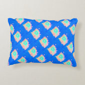 ミスティムーンドリームクラウド抽象芸術アートラブ アクセントクッション (裏面)