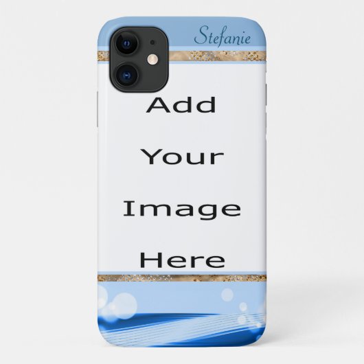ミスティモダンサークル付き青 Case-Mate iPhoneケース (裏面)