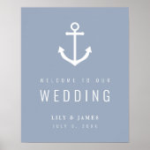 ミスティモーニングブルーグレー航海のいかりへようこそ ポスター (正面)